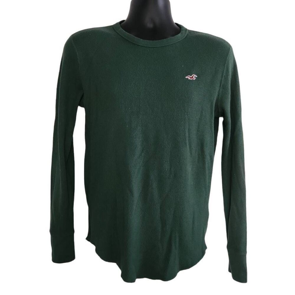 Hollister Men's Size XS Green Long Sleeve Thermal Shirt